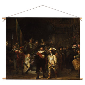 Textielposter De Nachtwacht - Rembrandt