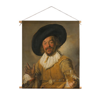Textielposter De Vrolijke Drinker - Frans Hals