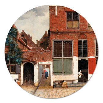 Muurcirkel Het Straatje - Vermeer