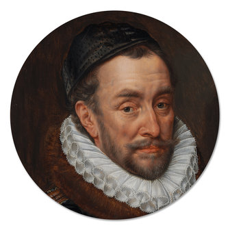 Muurcirkel Portret van Willem I, Prins van Oranje - Adriaen Thomasz