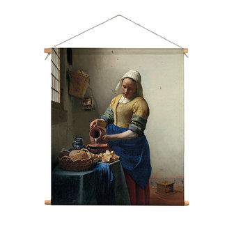 Textielposter Het Melkmeisje - Vermeer