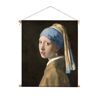 Textielposter Meisje met de Parel - Vermeer