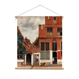 Textielposter Het Straatje - Vermeer