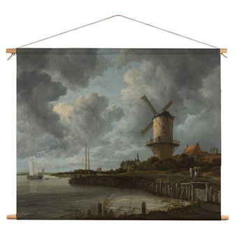 Textielposter De Molen bij Wijk bij Duurstede - Jacob van Ruisdael