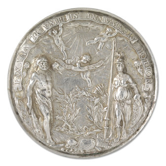 Muurcirkel - Zilveren herdenkingsmunt Vrede van Munster