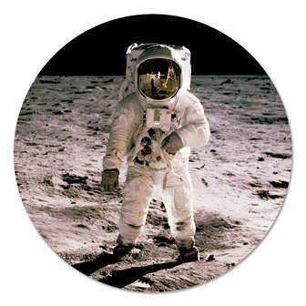 Ondraaglijk Ananiver Getalenteerd Wandcirkel Astronaut op de maan