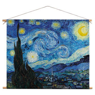 Textielposter Sterrennacht - van Gogh