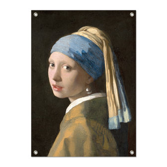 Tuinposter Meisje met de Parel - Vermeer
