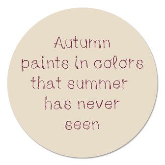 Muurcirkel - Autumn paints