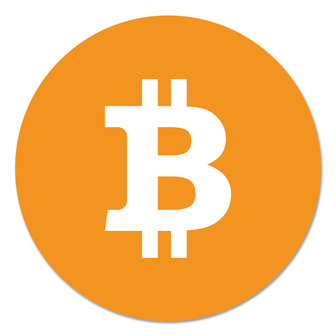 Muurcirkel Bitcoin logo