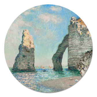 Muurcirkel Kliffen bij Etretat  - Claude Monet