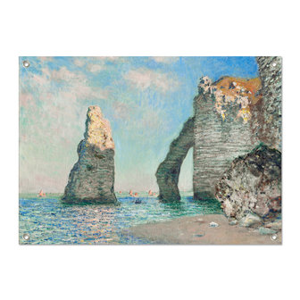 Tuinposter Kliffen bij Etretat - Claude Monet