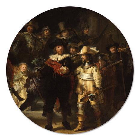 Muurcirkel De Nachtwacht - Rembrandt