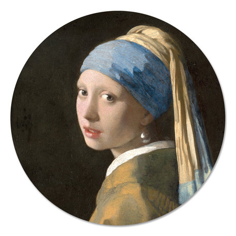 Muurcirkel Meisje met de Parel - Vermeer