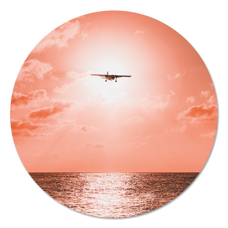 Muurcirkel - Vliegtuig in de zon PB