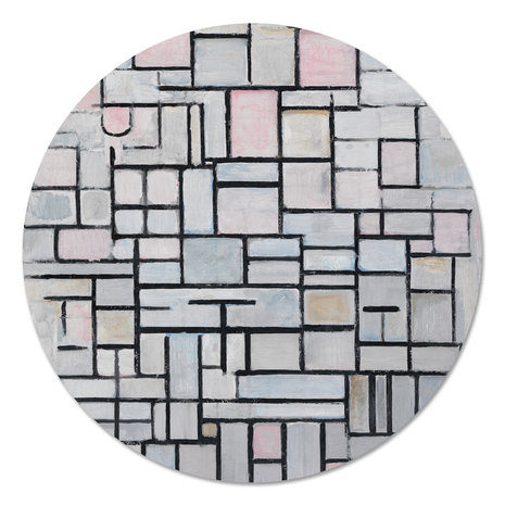 Muurcirkel Compositie IV - Piet Mondriaan