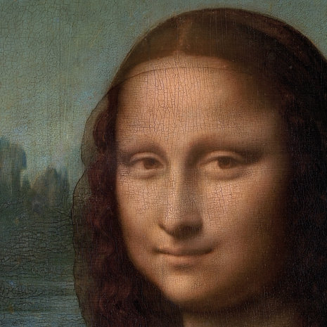 Muurcirkel Mona Lisa - Leonardo da Vinci