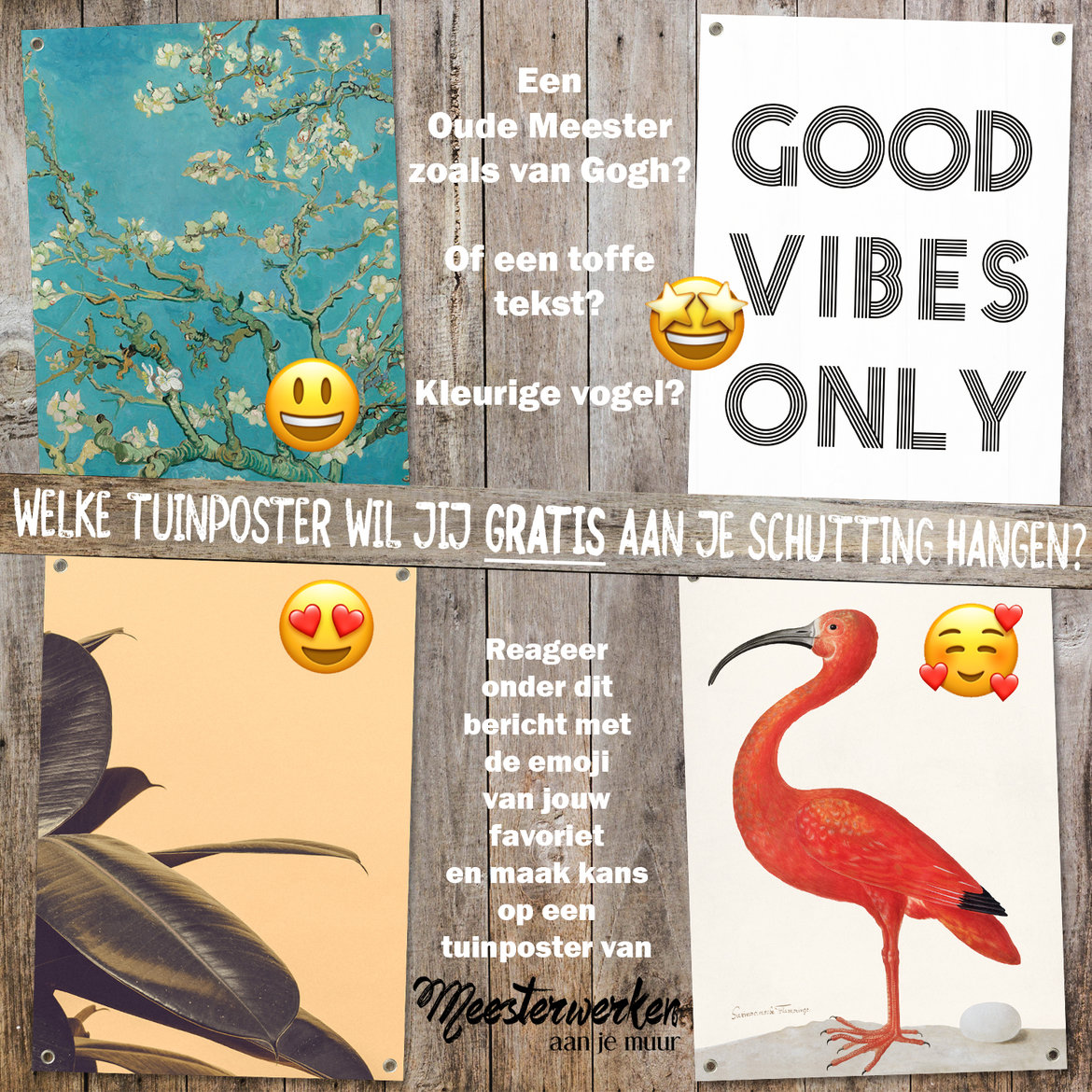 Gratis tuinposters actie