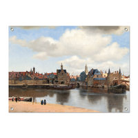 Tuinposter Gezicht op Delft - Vermeer