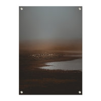 Tuinposter Mistig landschap - PB