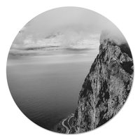 Muurcirkel - Rots bij Gibraltar Zwart Wit PB