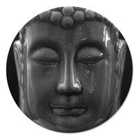 Muurcirkel - Boeddha Zwart Wit PB