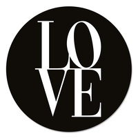 Muurcirkel - Love in het wit