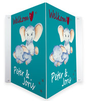 Geboortebord - Tweeling jongens