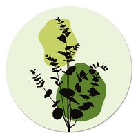 Muurcirkel - Eucalyptusplant Groen