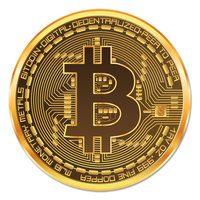 Muurcirkel Bitcoin munt