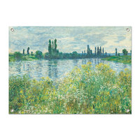 Tuinposter Oevers van de Seine - Claude Monet
